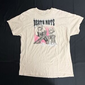 Misa‎ Amane Death Note Anime T-Shirt Size XL Beige Pink